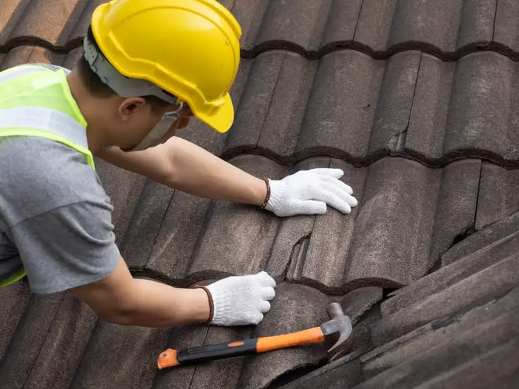 Roof tile replacement and repair work